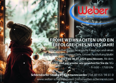 Weihnachtsanzeige